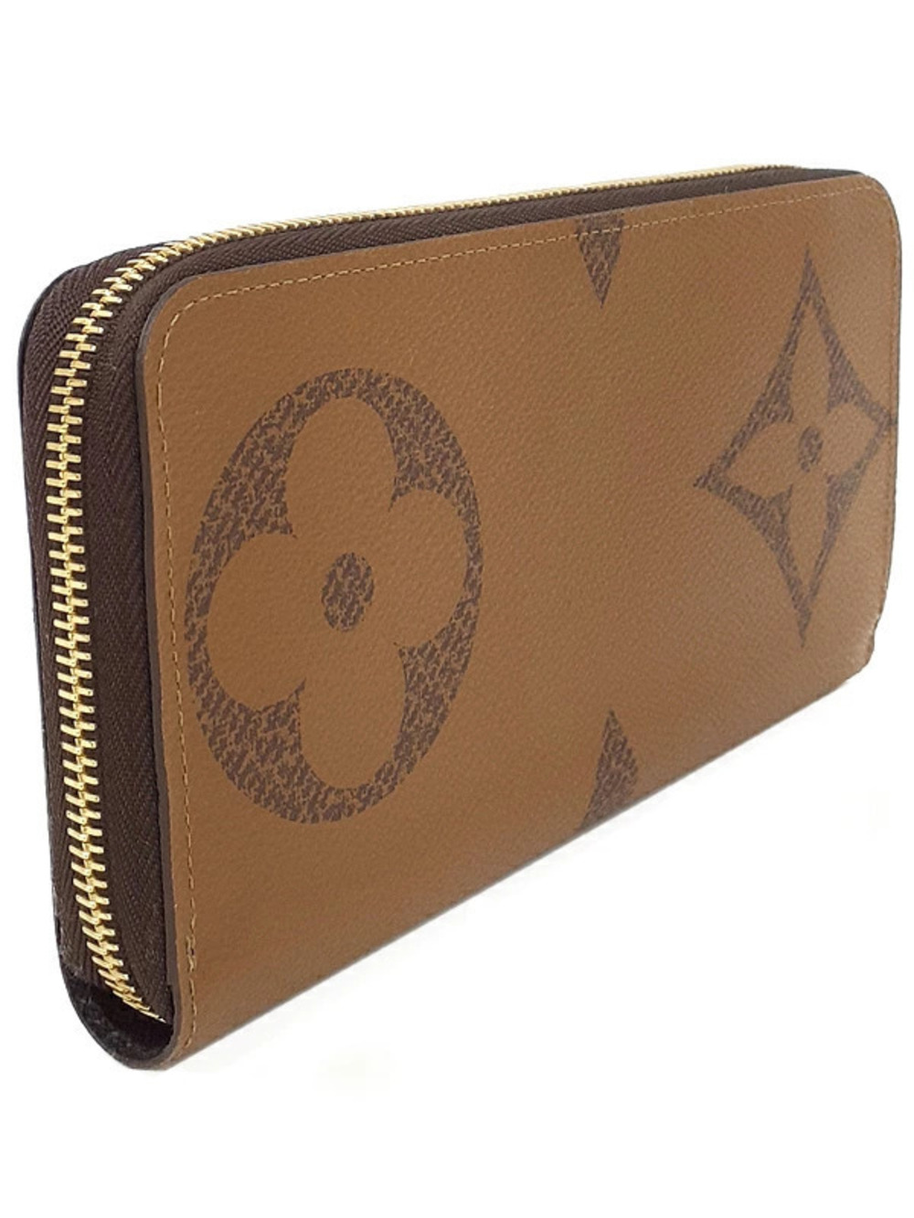 Louis Vuitton Long Monogram Reverse Wallet Zippy Round Zipper Giant